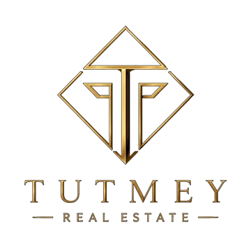 Tutmey Real Estate — gold 3D logo