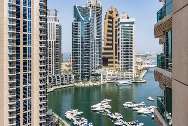 Dubai Marina architecture and waterfront